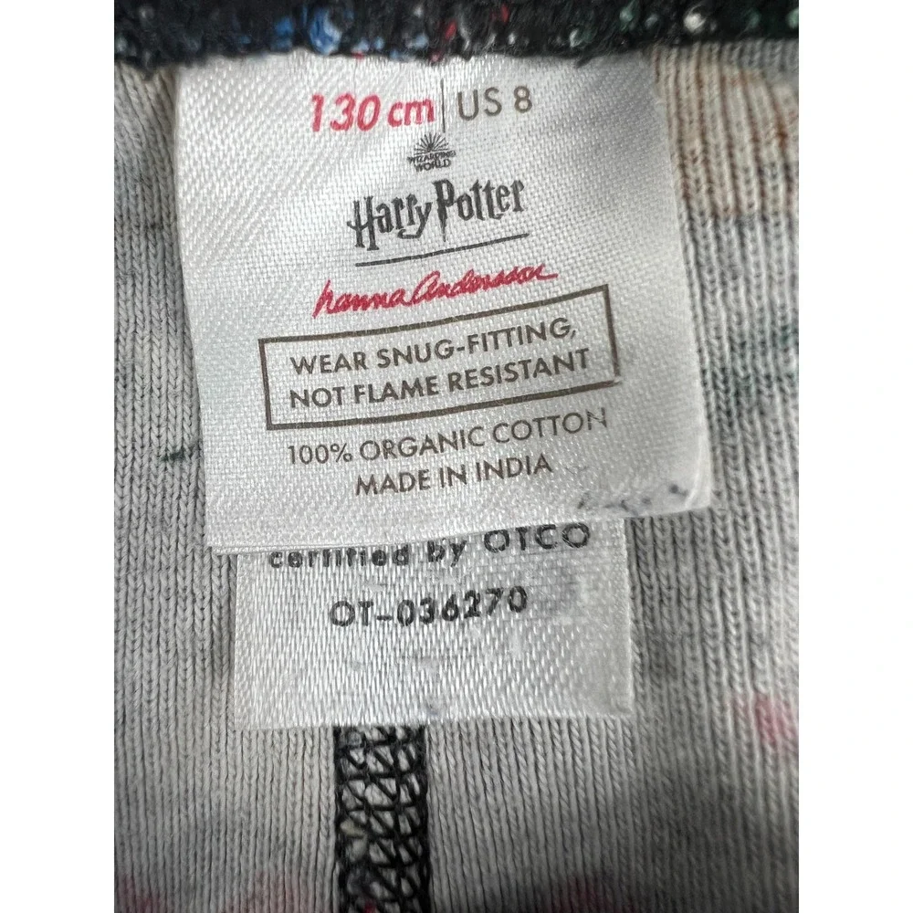 Hanna Andersson Harry Potter Pajamas Kids 8 Fair Isle Organic Cotton PJ Set